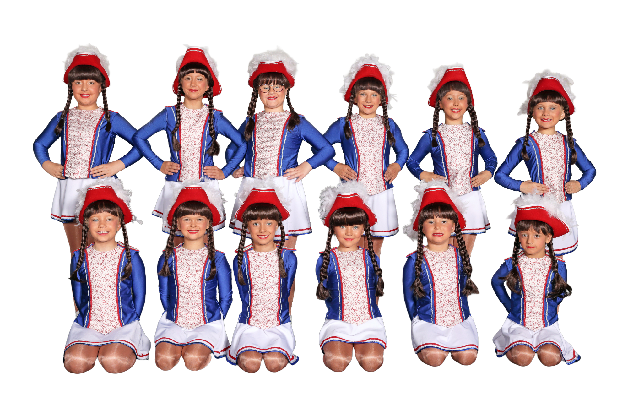 Hintere Reihe von links nach rechts: Lea Strauch, Leonie Kaiser, Lina Mittag, Sofia Reuschel, Paula Stöckeler, Maylin Rombey
Vordere Reihe von links nach rechts: Elara Krause, Luisa Schmitz, Klara Stollenwerk, Lea Rippinger, Isabel Schmitz, Alisa Wirch